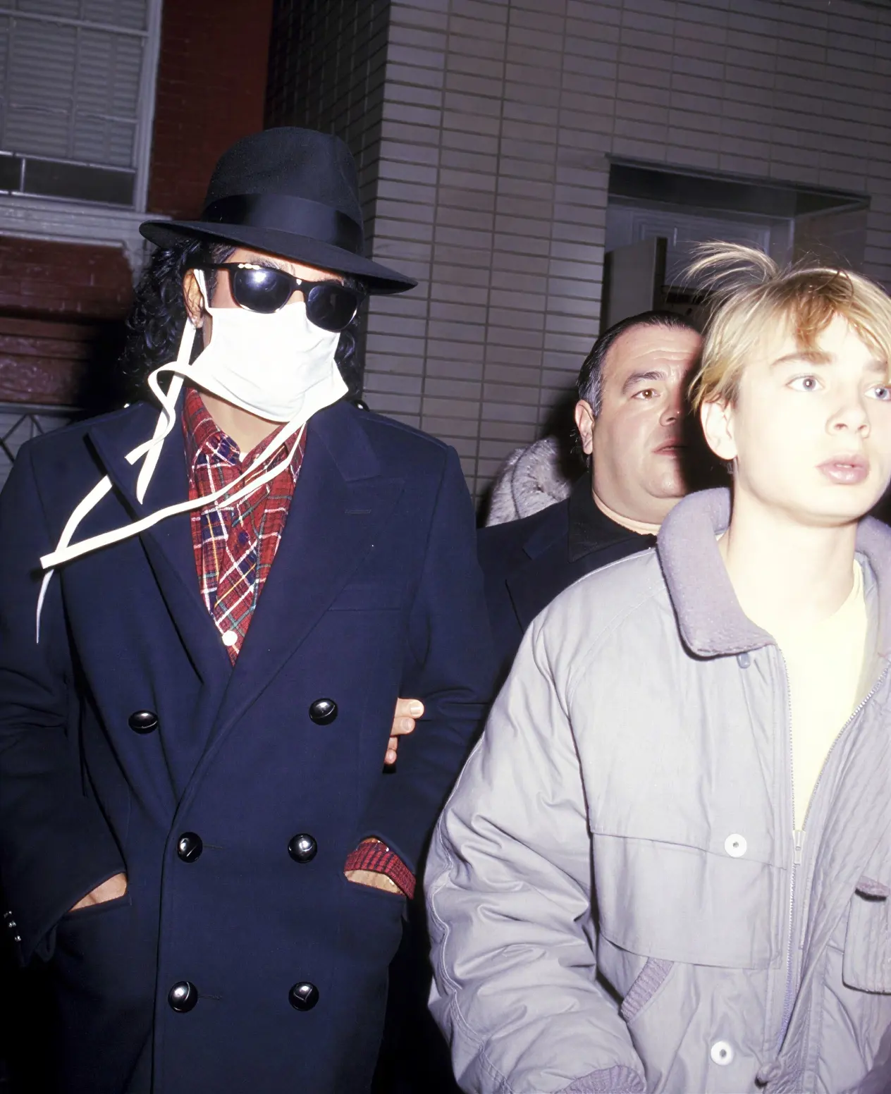 December 19, 1986 Michael Jackson Attends ‘Little Shop of Horrors’ at Beekman Theater in New York with Jonathan Spence